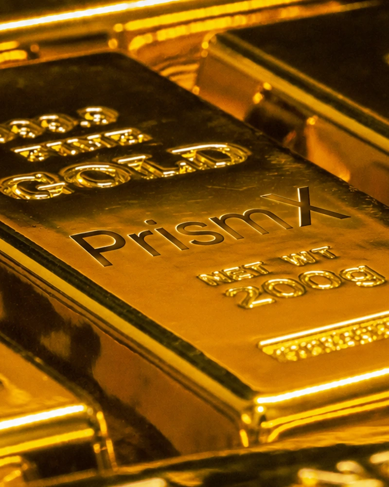 Stack of gold bullion bars