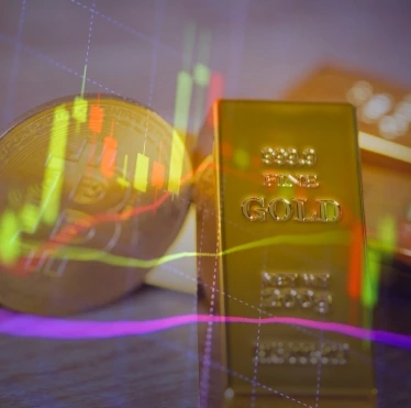 Polished gold bullion bars